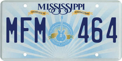 MS license plate MFM464