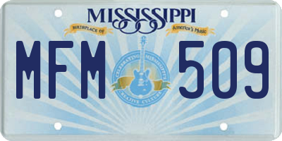 MS license plate MFM509