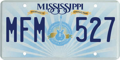 MS license plate MFM527