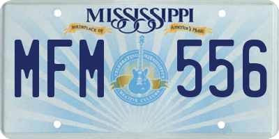 MS license plate MFM556