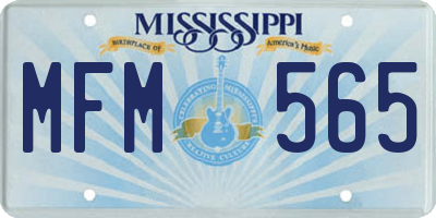 MS license plate MFM565
