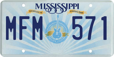 MS license plate MFM571