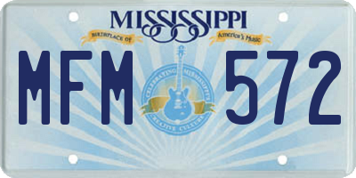 MS license plate MFM572