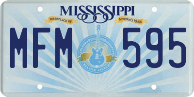 MS license plate MFM595