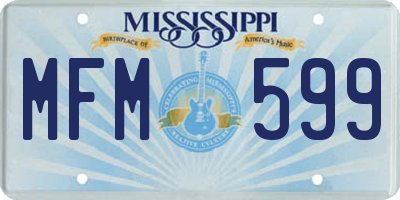 MS license plate MFM599