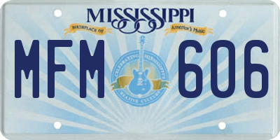 MS license plate MFM606