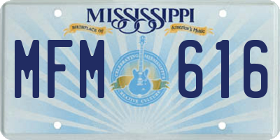MS license plate MFM616