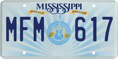 MS license plate MFM617