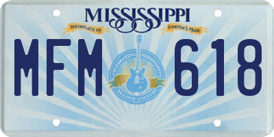 MS license plate MFM618