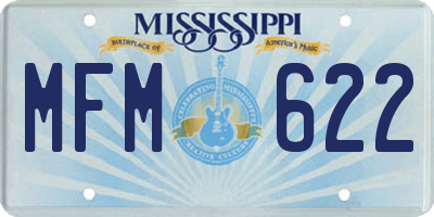 MS license plate MFM622