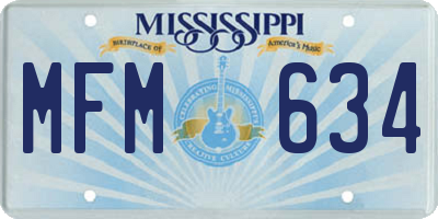 MS license plate MFM634