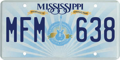 MS license plate MFM638