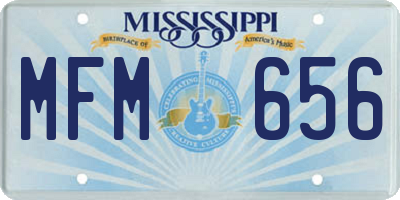 MS license plate MFM656