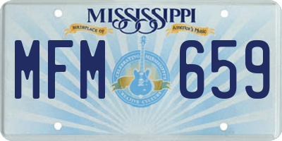 MS license plate MFM659