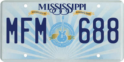MS license plate MFM688