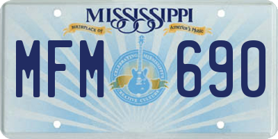 MS license plate MFM690