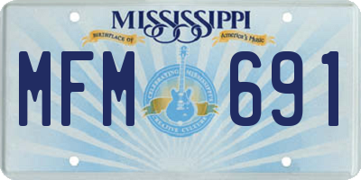 MS license plate MFM691