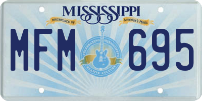 MS license plate MFM695