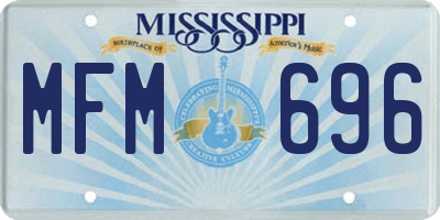 MS license plate MFM696
