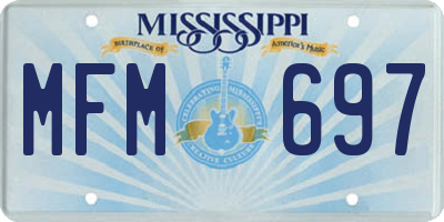 MS license plate MFM697