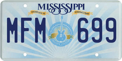 MS license plate MFM699
