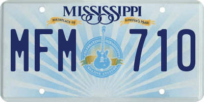 MS license plate MFM710