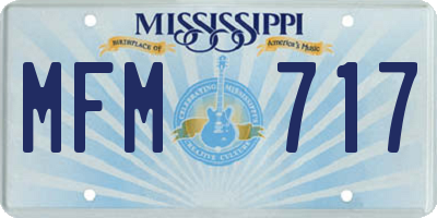 MS license plate MFM717