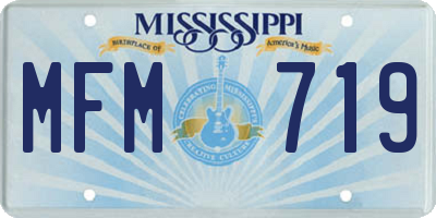 MS license plate MFM719
