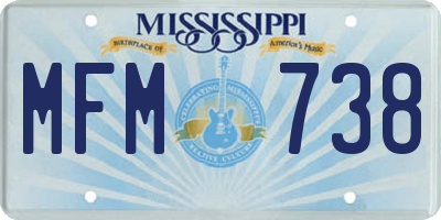MS license plate MFM738