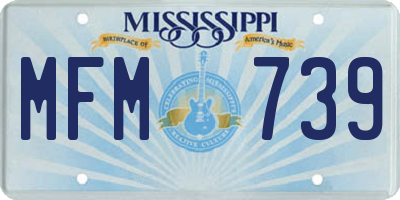MS license plate MFM739