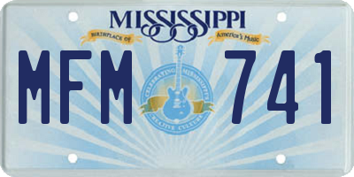 MS license plate MFM741