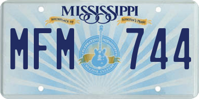 MS license plate MFM744