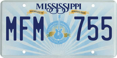 MS license plate MFM755