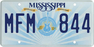 MS license plate MFM844