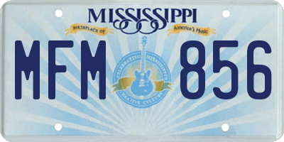 MS license plate MFM856