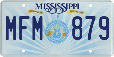 MS license plate MFM879