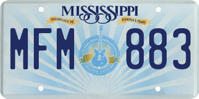 MS license plate MFM883