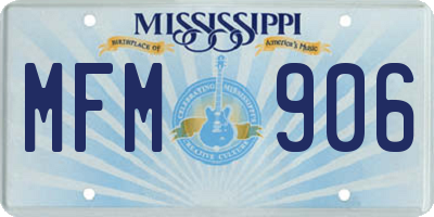 MS license plate MFM906