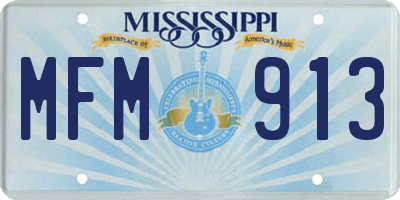 MS license plate MFM913