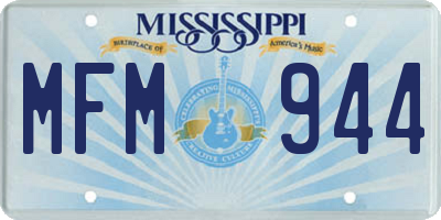 MS license plate MFM944