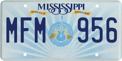 MS license plate MFM956