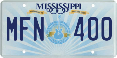 MS license plate MFN400