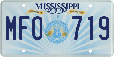 MS license plate MFO719