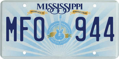 MS license plate MFO944