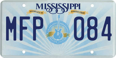 MS license plate MFP084