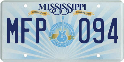 MS license plate MFP094