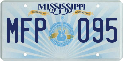MS license plate MFP095