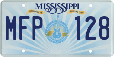 MS license plate MFP128