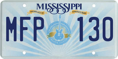 MS license plate MFP130