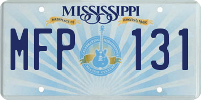 MS license plate MFP131